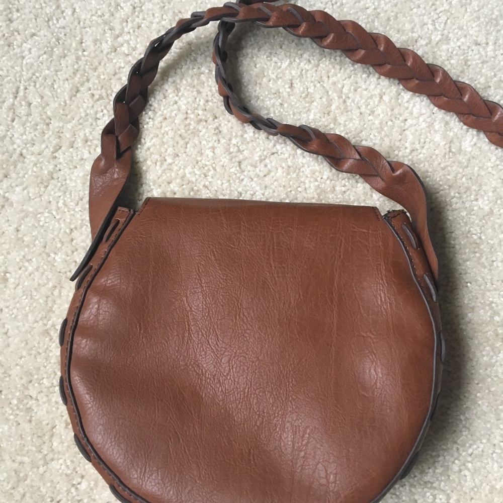 Brown leather purse